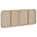 vidaXL Fejtámla fejtámlával Természetes 140 x 55 x 3 cm Rattan