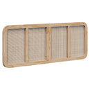 vidaXL Fejtámla fejtámlával Természetes 140 x 55 x 3 cm Rattan