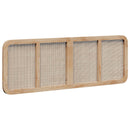 vidaXL Fejtámla fejtámlával Természetes 160 x 55 x 3 cm Rattan