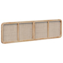 vidaXL Fejtámla fejtámlával Természetes 200 x 55 x 3 cm Rattan