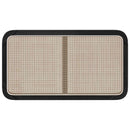 vidaXL Fejtámla fejtámlával Fekete 100 x 55 x 3 cm Rattan