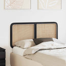vidaXL Fejtámla fejtámlával Fekete 120 x 55 x 3 cm Rattan