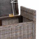 vidaXL Tárolópad GENDT Szürke 110 x 40 x 50 cm Rattan