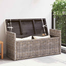 vidaXL Tárolópad GENDT Szürke 110 x 40 x 50 cm Rattan