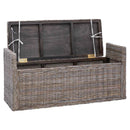 vidaXL Tárolópad GENDT Szürke 110 x 40 x 50 cm Rattan