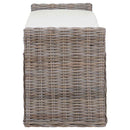 vidaXL Tárolópad GENDT Szürke 110 x 40 x 50 cm Rattan