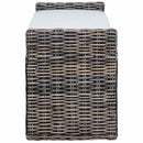 vidaXL Tárolópad GENDT Fekete Mosás 110 x 40 x 50 cm Rattan
