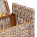 vidaXL Tárolópad GENDT Természetes 110 x 40 x 50 cm Rattan