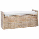 vidaXL Tárolópad GENDT Természetes 110 x 40 x 50 cm Rattan