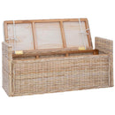 vidaXL Tárolópad GENDT Természetes 110 x 40 x 50 cm Rattan
