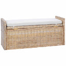 vidaXL Tárolópad GENDT Természetes 110 x 40 x 50 cm Rattan