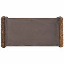 vidaXL Dohányzóasztal Természetes 70 x 35 x 35 cm Tömör Mahagóni Fa