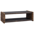 vidaXL Dohányzóasztal Természetes 110 x 55 x 35 cm Tömör Mahagóni Fa