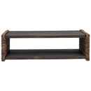 vidaXL Dohányzóasztal Természetes 110 x 55 x 35 cm Tömör Mahagóni Fa