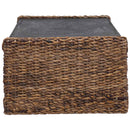 vidaXL Dohányzóasztal Természetes 110 x 55 x 35 cm Tömör Mahagóni Fa