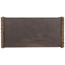 vidaXL Dohányzóasztal Természetes 110 x 55 x 35 cm Tömör Mahagóni Fa