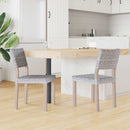 vidaXL Étkezőszék 2 pcs Kubu rattán Fehér Mosás 46 x 55 x 84 cm
