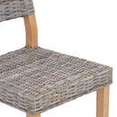 vidaXL Étkezőszék 2 pcs Kubu rattán Kubu Szürke 46 x 55 x 84 cm