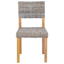 vidaXL Étkezőszék 2 pcs Kubu rattán Kubu Szürke 46 x 55 x 84 cm