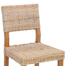 vidaXL Étkezőszék 2 pcs Kubu rattán Természetes 46 x 55 x 84 cm