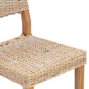 vidaXL Étkezőszék 2 pcs Kubu rattán Természetes 46 x 55 x 84 cm