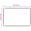 vidaXL Szőnyeg futó Antracit 100 x 150 cm 100% Polipropilén