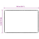 vidaXL Szőnyeg futó Antracit 100 x 150 cm 100% Polipropilén