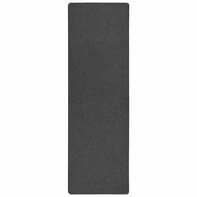vidaXL Szőnyeg futó Sötétszürke 80 x 500 cm 100% Polipropilén