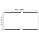 vidaXL Szőnyeg futó Fekete 50 x 200 cm 100% Polipropilén Tuftr