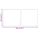 vidaXL Szőnyeg futó Szürke 80 x 200 cm szövet