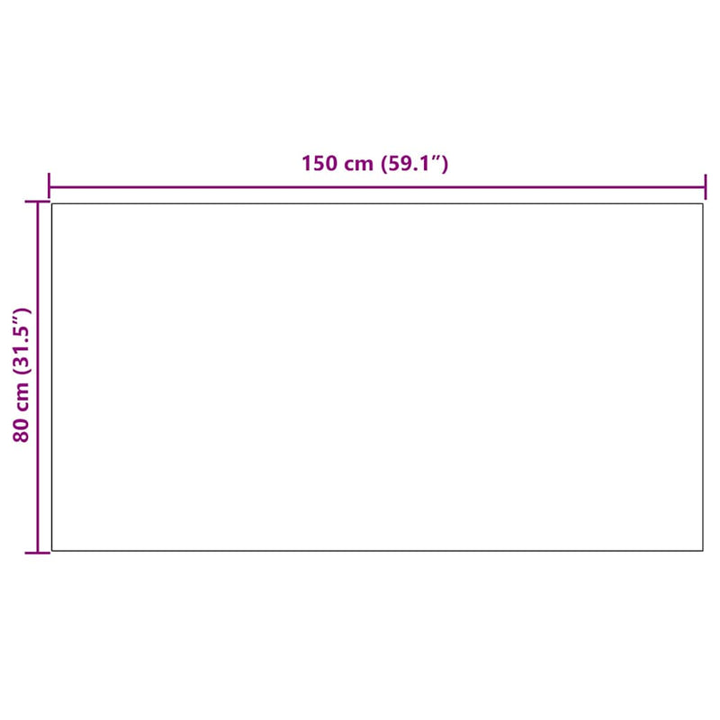 vidaXL Szőnyeg futó Antracit 80 x 150 cm szövet