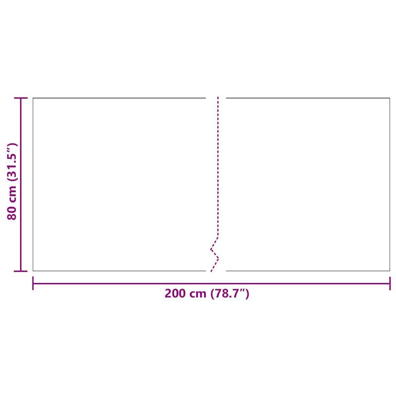 vidaXL Szőnyeg futó Világosszürke 80 x 200 cm szövet