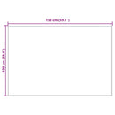 vidaXL Szőnyeg futó Világosszürke 100 x 150 cm szövet