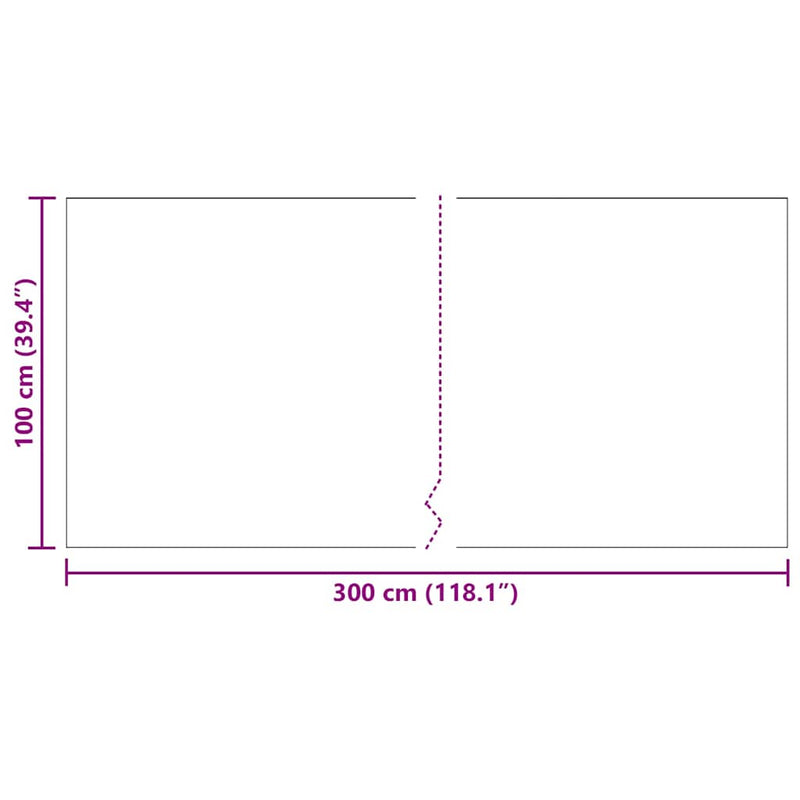 vidaXL Szőnyeg futó Világosszürke 100 x 300 cm szövet