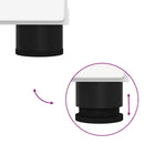 vidaXL Fürdőszoba bútor szett tárolóval 2 pcs Fehér Faanyag & Fém