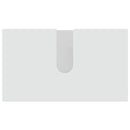 vidaXL Fürdőszoba bútor szett 2 pcs Magas Fényű Fehér Faanyag & Fém