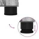 vidaXL Fürdőszoba bútor szett 2 pcs Szürke Sonoma Faanyag & Fém