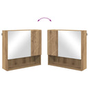 vidaXL Fürdőszoba bútor szett 2 pcs Artisan tölgy Faanyag & Fém