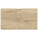 vidaXL Fürdőszoba bútor szett ajtóval 3 pcs Sonoma tölgy Faanyag & Fém