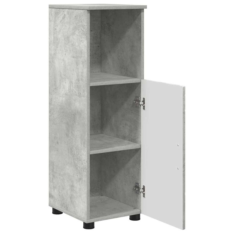 vidaXL Fürdőszoba bútor szett 3 pcs Beton szürke 61 x 35 x 64 cm