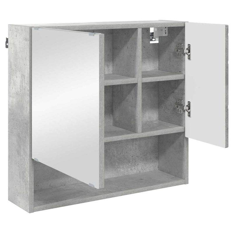 vidaXL Fürdőszoba bútor szett 3 pcs Beton szürke 61 x 35 x 64 cm