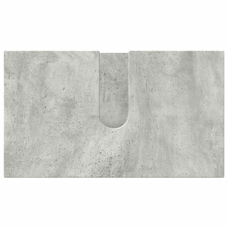vidaXL Fürdőszoba bútor szett 3 pcs Beton szürke 61 x 35 x 64 cm