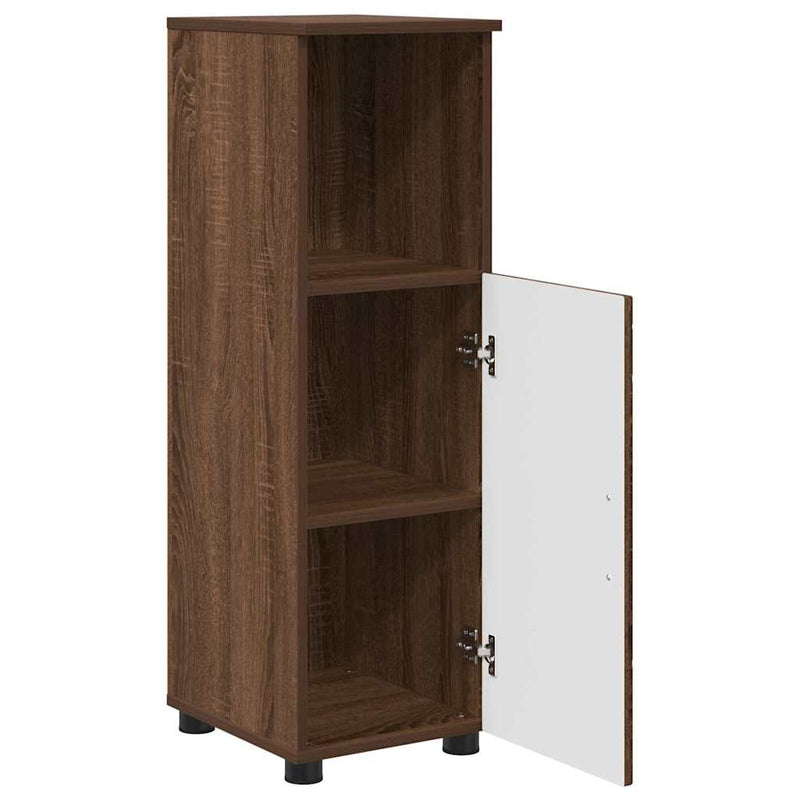 vidaXL Fürdőszoba bútor szett 3 pcs barna tölgy 61 x 35 x 64 cm