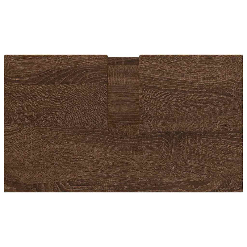 vidaXL Fürdőszoba bútor szett 3 pcs barna tölgy 61 x 35 x 64 cm