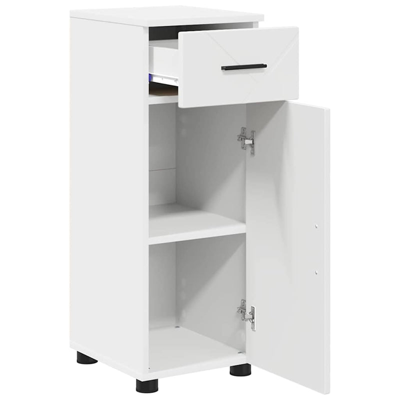 vidaXL Fürdőszoba bútor szett 3 pcs Fehér 61 x 35 x 64 cm Faanyag