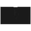 vidaXL Fürdőszoba bútor szett fiókkal 3 pcs Fekete Faanyag & Fém