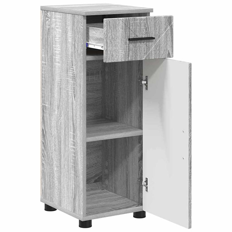 vidaXL Fürdőszoba bútor szett 3 pcs Szürke sonoma 61 x 35 x 64 cm