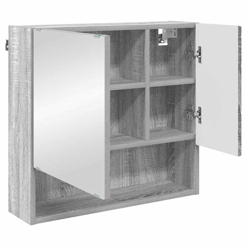 vidaXL Fürdőszoba bútor szett 3 pcs Szürke sonoma 61 x 35 x 64 cm