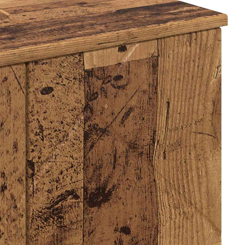 vidaXL Fürdőszoba bútor szett 3 pcs Régi fa 61 x 35 x 64 cm Faanyag