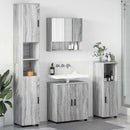 vidaXL Fürdőszoba bútor szett 4 db Szürke Sonoma 61 x 35 x 64 cm